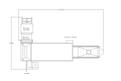 Hot Air Roasters Tunnel Type-TA3-500-2